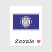 コネチカット州ハートフォード国旗 シール (シート)