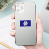 コネチカット州ハートフォード国旗 シール (スマートフォン)