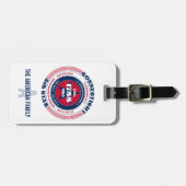 コネチカット州パーソナライズされたギフト荷物タグ ラゲッジタグ (正面横)