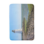 コネチカット州ファイヤーウェザーアイランドライトハウス バスマット (正面縦)