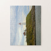 コネチカット州ファルカナーズアイランドライトハウス ジグソーパズル (縦)