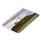 コネチカット州ファルカナーズアイランドライトハウス マグネット (左側)