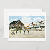 コネチカット州フェアフィールドの海岸に沿ったコテージ (正面/裏面)