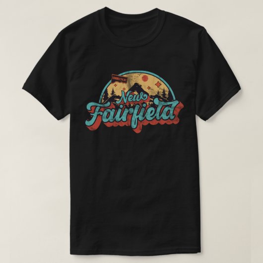 コネチカット州フェアフィールド新市 Tシャツ (デザイン正面)