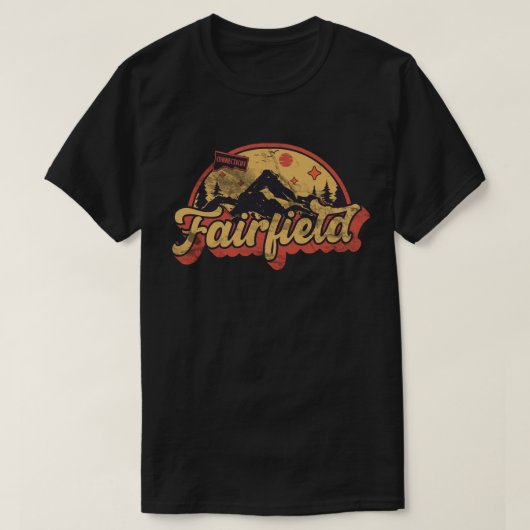 コネチカット州フェアフィールド Tシャツ (デザイン正面)