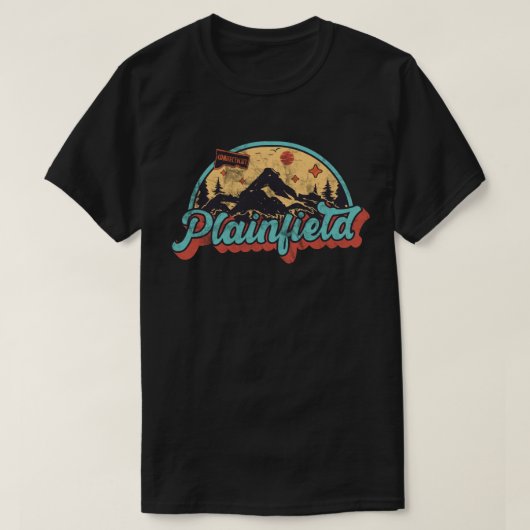 コネチカット州プレインフィールド Tシャツ (デザイン正面)