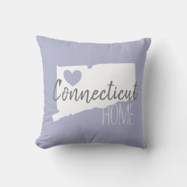 コネチカット州マップラブホーム クッション