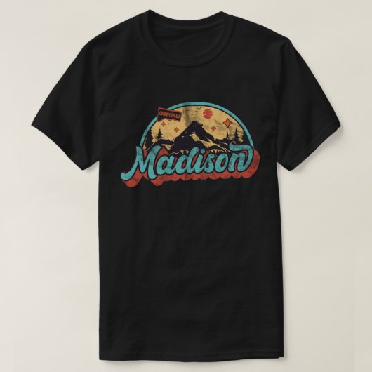 コネチカット州マディソン Tシャツ (デザイン正面)