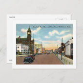 コネチカット州ミドルタウンのメインヴィンテージ ポストカード (正面/裏面)