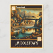 コネチカット州ミドルタウン |ヴィンテージはがき ポストカード (正面)