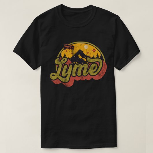 コネチカット州ライム Tシャツ (デザイン正面)