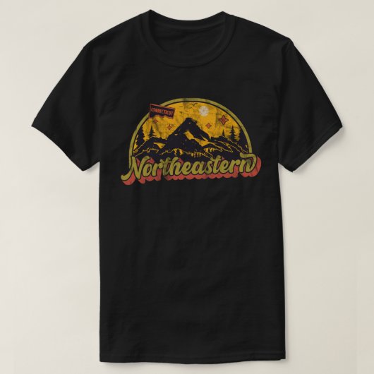 コネチカット州北東部 Tシャツ (デザイン正面)