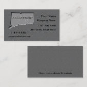 コネチカット州名刺の石の外観 名刺 (正面/裏面)