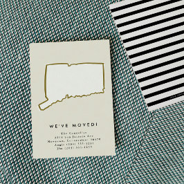 コネチカット州引っ越しましたハンドドロー移動 案内状