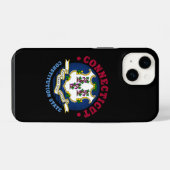 コネチカット州憲法州旗 iPhoneケース (裏面横)