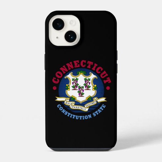 コネチカット州憲法州旗 iPhoneケース (裏面)