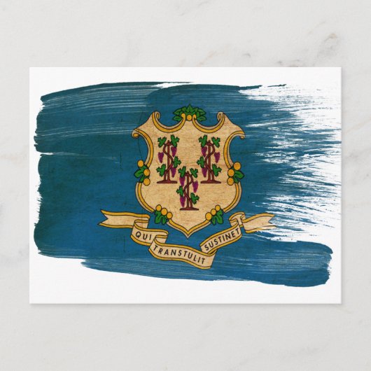 コネチカット州旗はがき ポストカード (正面)
