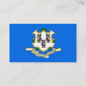 コネチカット州旗を持つ名刺 名刺 (裏面)