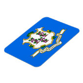 コネチカット州旗を持つ愛国的な柔軟な磁石 マグネット (左側)