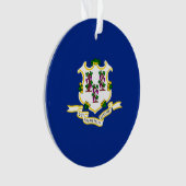 コネチカット州旗デザイン オーナメント (正面)