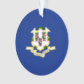 コネチカット州旗デザイン オーナメント (正面)