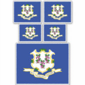 コネチカット州旗デザイン シール (正面)