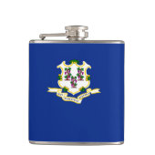 コネチカット州旗デザイン フラスク (正面)