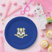 コネチカット州旗デザイン ペーパープレート (パーティー)