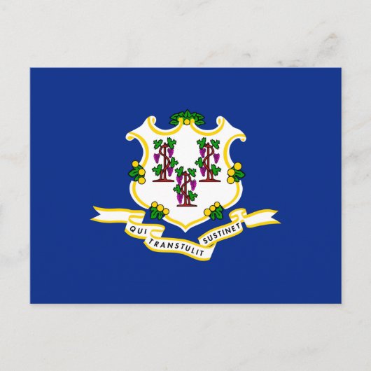 コネチカット州旗デザイン ポストカード (正面)