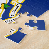 コネチカット州旗8x10 ジグソーパズル (側面)