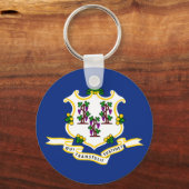 コネチカット州旗 キーホルダー (正面)