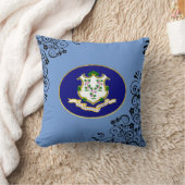 コネチカット州旗 クッション (ブランケット)
