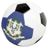 コネチカット州旗 サッカーボール (3/4)