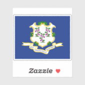 コネチカット州旗 シール (シート)