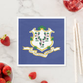 コネチカット州旗 スタンダードランチョンナプキン (インサイチュ)