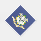 コネチカット州旗 スタンダードランチョンナプキン (角)