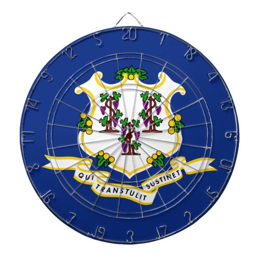 コネチカット州旗 ダーツボード (正面)