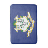 コネチカット州旗 バスマット (正面縦)