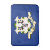 コネチカット州旗 バスマット (正面縦)