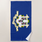 コネチカット州旗 ビーチタオル (正面)