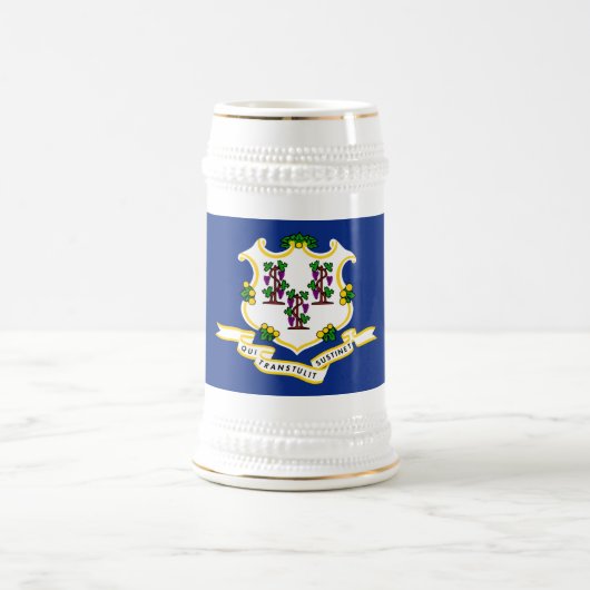 コネチカット州旗 ビールジョッキ (中央)