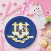 コネチカット州旗 ペーパープレート (パーティー)