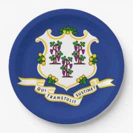 コネチカット州旗 ペーパープレート