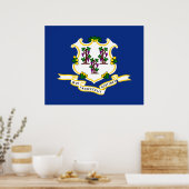 コネチカット州旗 ポスター (キッチン)