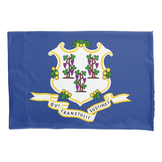 コネチカット州旗 枕カバー (正面)