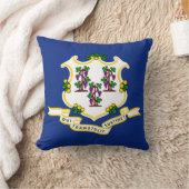 コネチカット州旗(米国州) クッション (ブランケット)