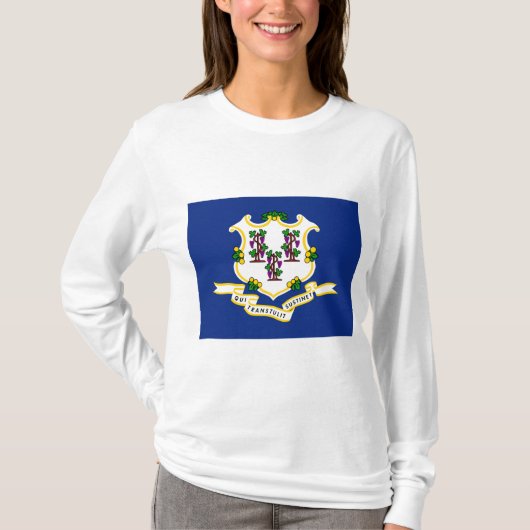 コネチカット州旗(米国州) Tシャツ (正面)