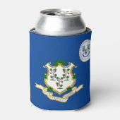 コネチカット州旗 缶クーラー (缶正面)