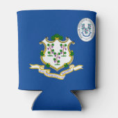 コネチカット州旗 缶クーラー (裏面)