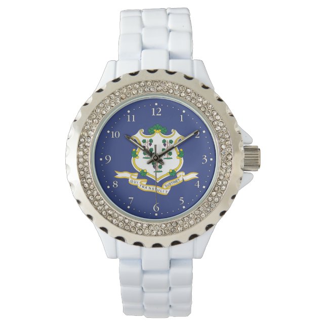 コネチカット州旗 腕時計 (正面)